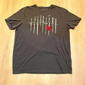 John Varvatos Dagger Sword T Shirt Size L